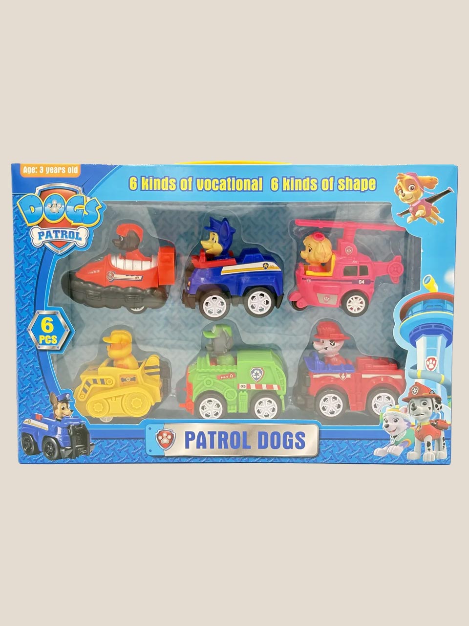 Zestaw 6 napędzanych aut Psi Patrol